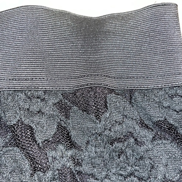 Free People Everything Rosey Black Lace Pencil Skirt with Elastic Band - Picture 7 of 9